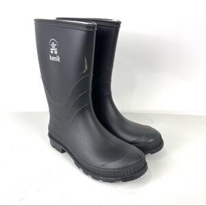 NEW Kamik Black Mid Calf Slip On Waterproof Rain Boots Size 5 Unisex